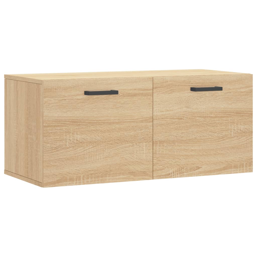 vidaXL Wall Cabinet Sonoma Oak 80x36.5x35 cm Engineered Wood