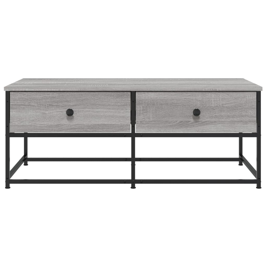 vidaXL Coffee Table Grey Sonoma 100x51x40 cm Engineered Wood