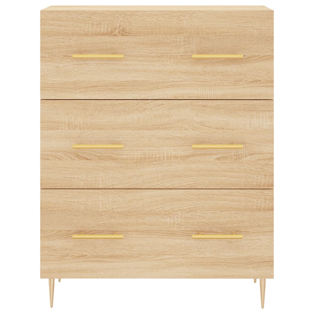 vidaXL Highboard Sonoma Oak 69.5x34x180 cm Engineered Wood