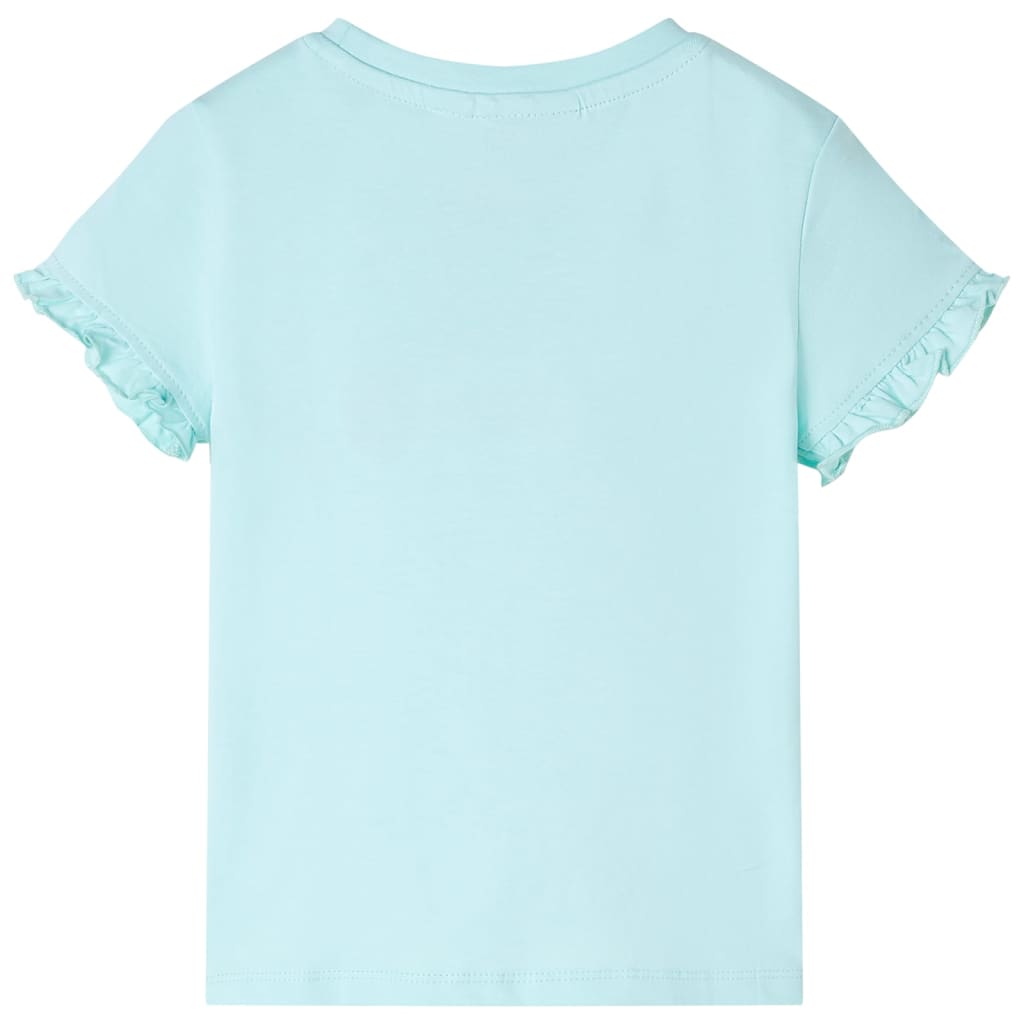 Kids' T-shirt with Short Sleeves Light Aqua 128