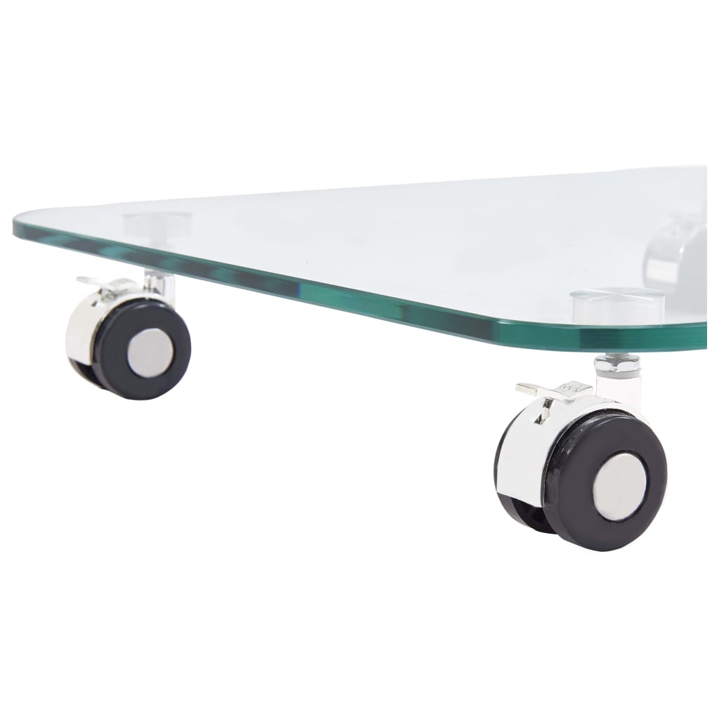 vidaXL Coffee Table 45x40x63 cm Tempered Glass