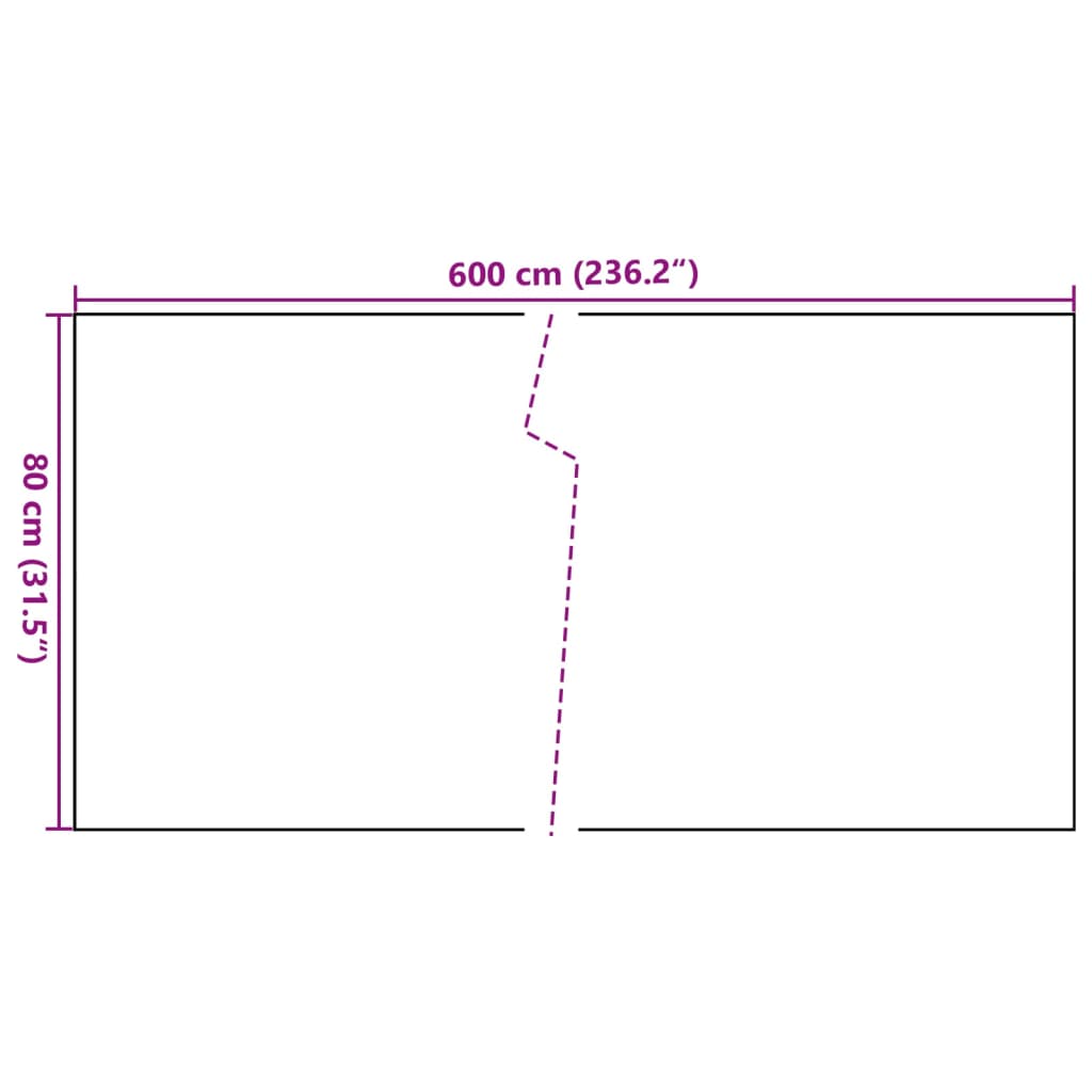 vidaXL Balcony Screen Anthracite 600x80 cm Poly Rattan