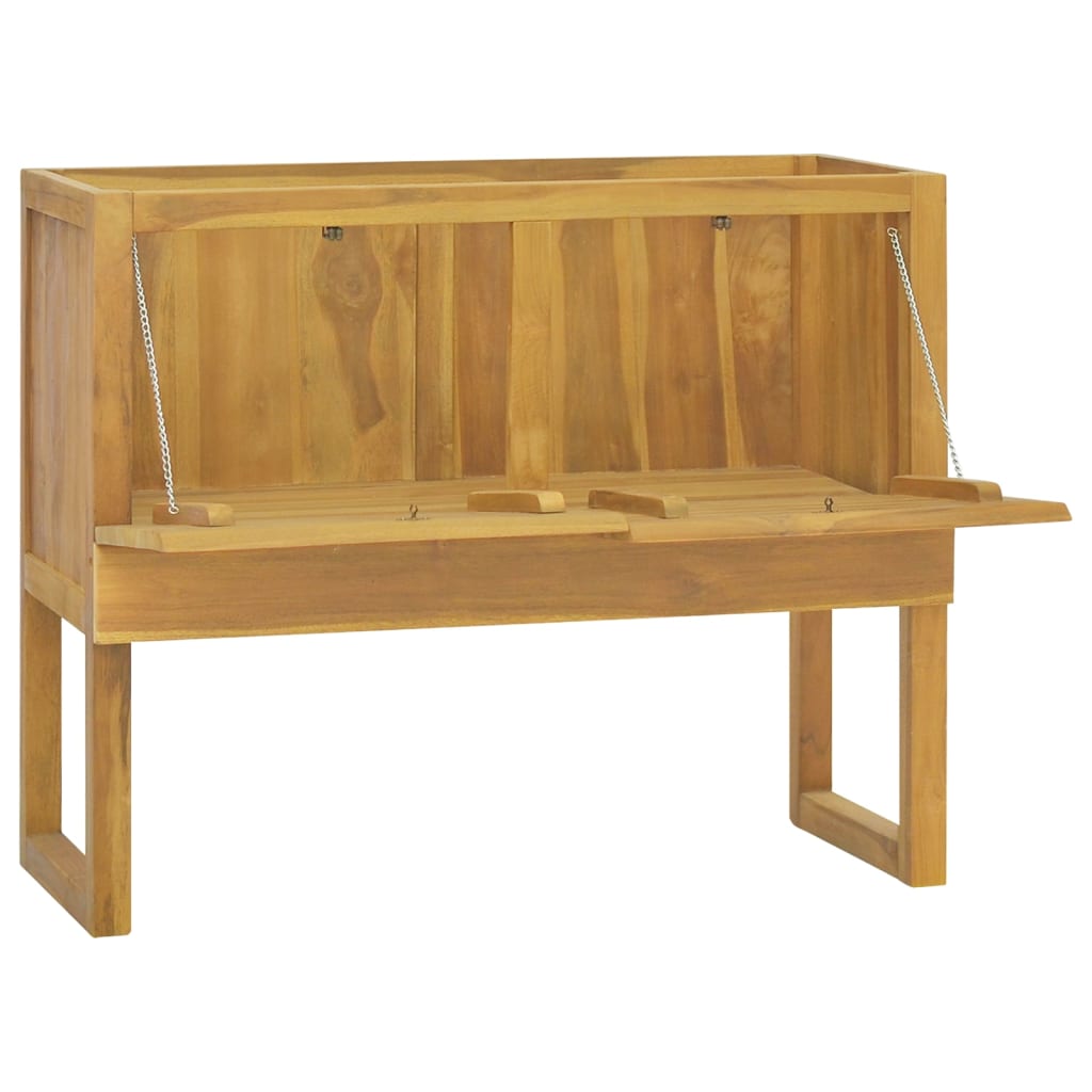 vidaXL Bathroom Cabinet 90x45x75 cm Solid Wood Teak
