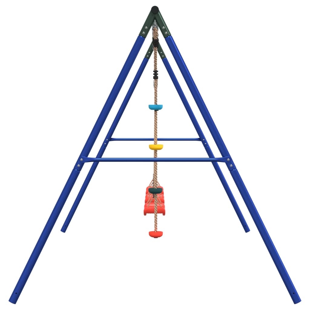 vidaXL Outdoor Swing Set with Swings and Disc Swing