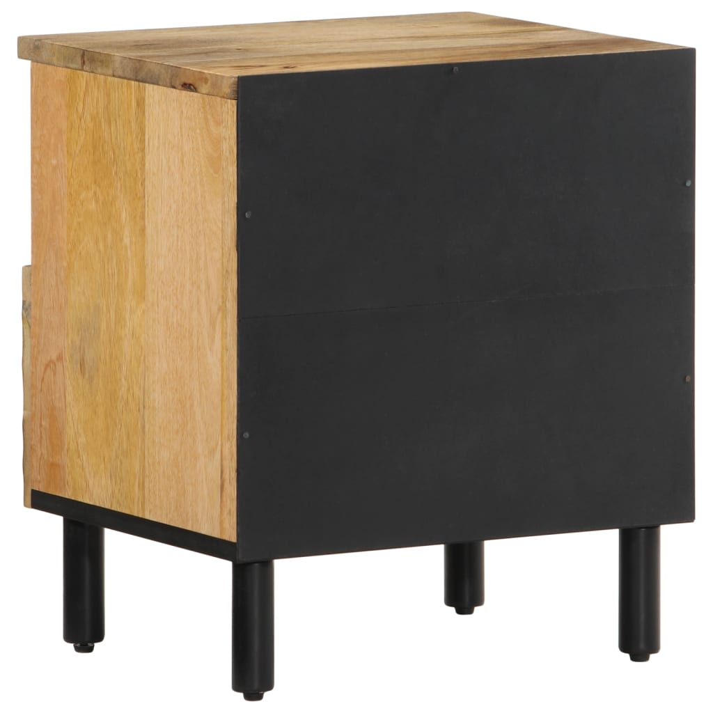 vidaXL Bedside Cabinet 40x33x46 cm Solid Wood Mango