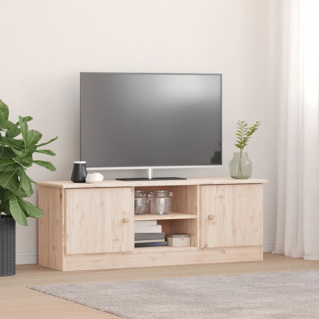 vidaXL TV Cabinet ALTA 112x35x41 cm Solid Wood Pine