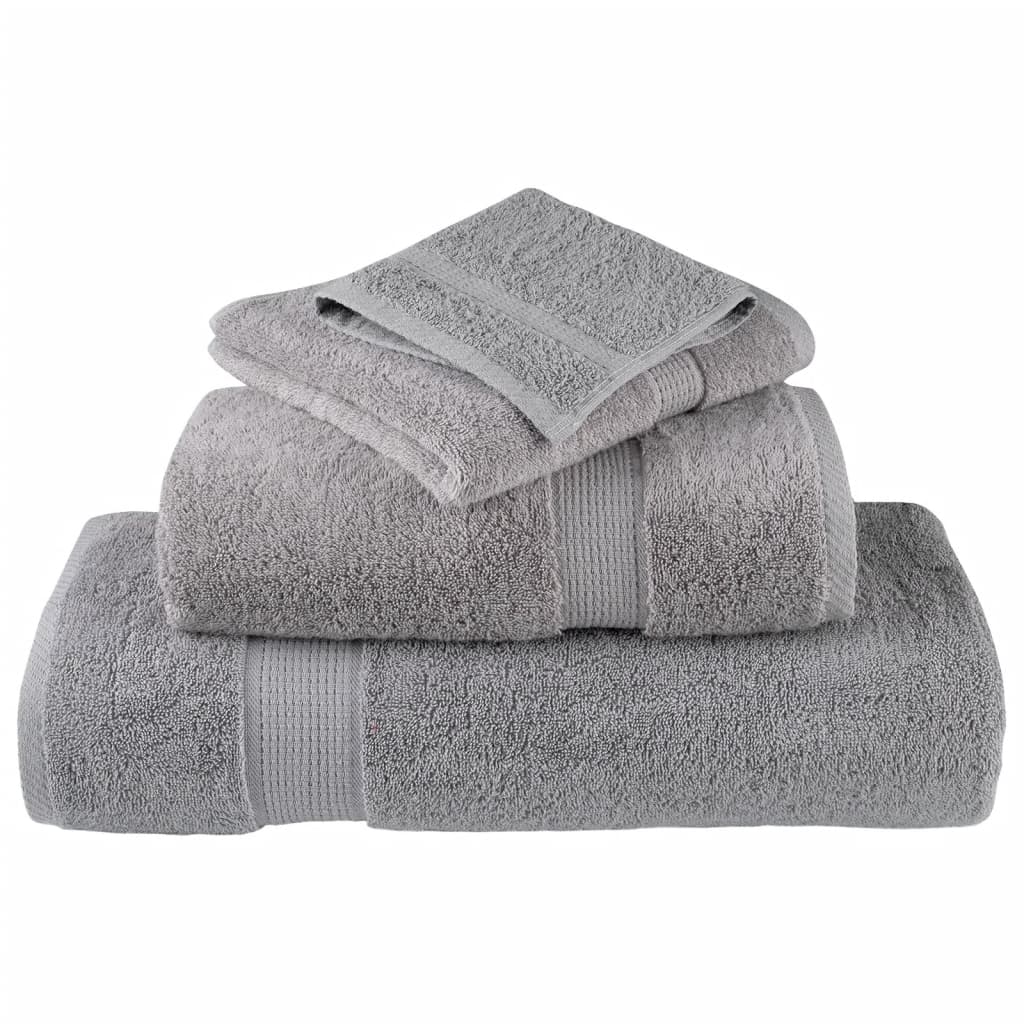 vidaXL Premium Guest Towels SOLUND 10pcs Grey 30x50cm 600gsm