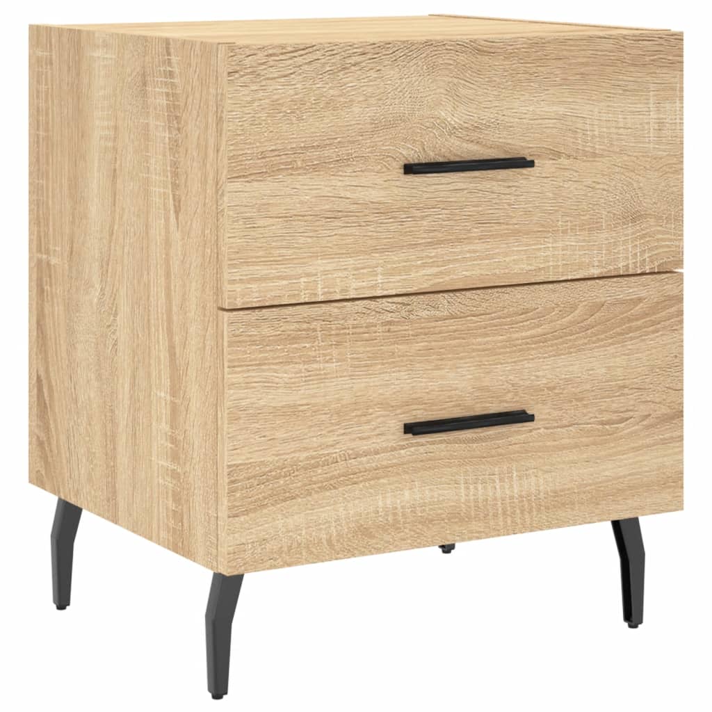 vidaXL Bedside Cabinets 2 pcs Sonoma Oak 40x35x47.5 cm Engineered Wood