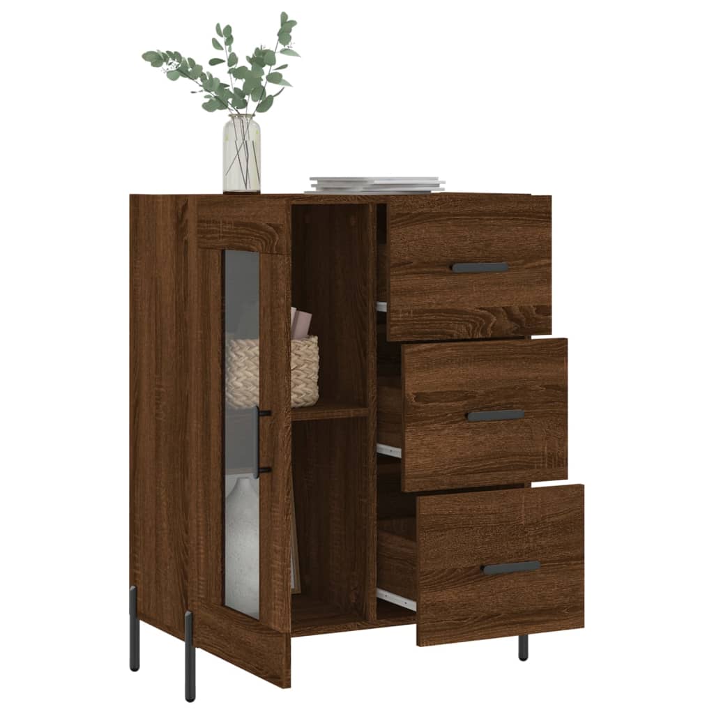 vidaXL Sideboard Brown Oak 69.5x34x90 cm Engineered Wood