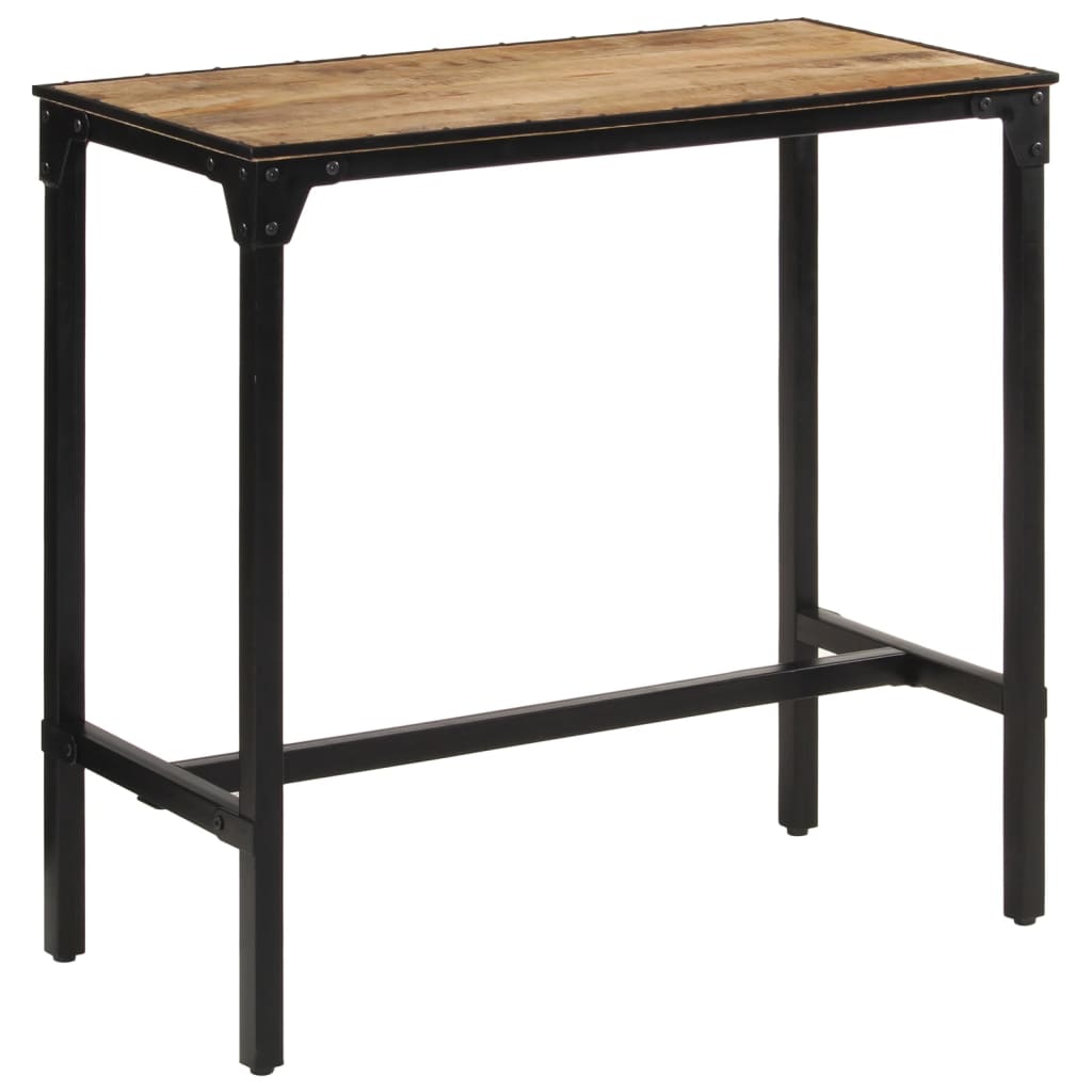 vidaXL Bar Table 110x55x107 cm Solid Rough Wood Mango