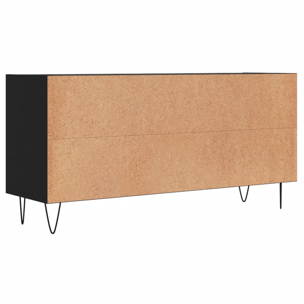 vidaXL TV Cabinet Black 103.5x30x50 cm Engineered Wood