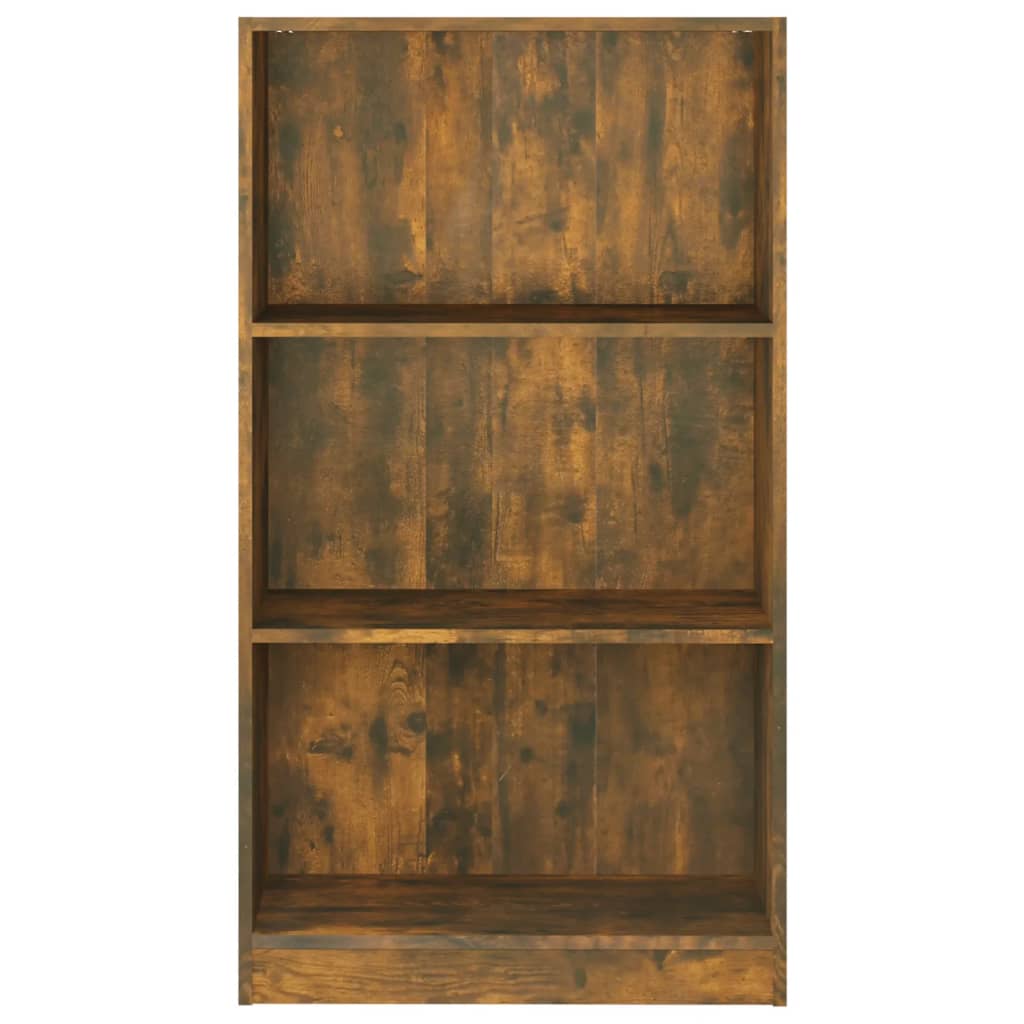 vidaXL Book Cabinet Smoked Oak 60x24x109 cm Engineered Wood