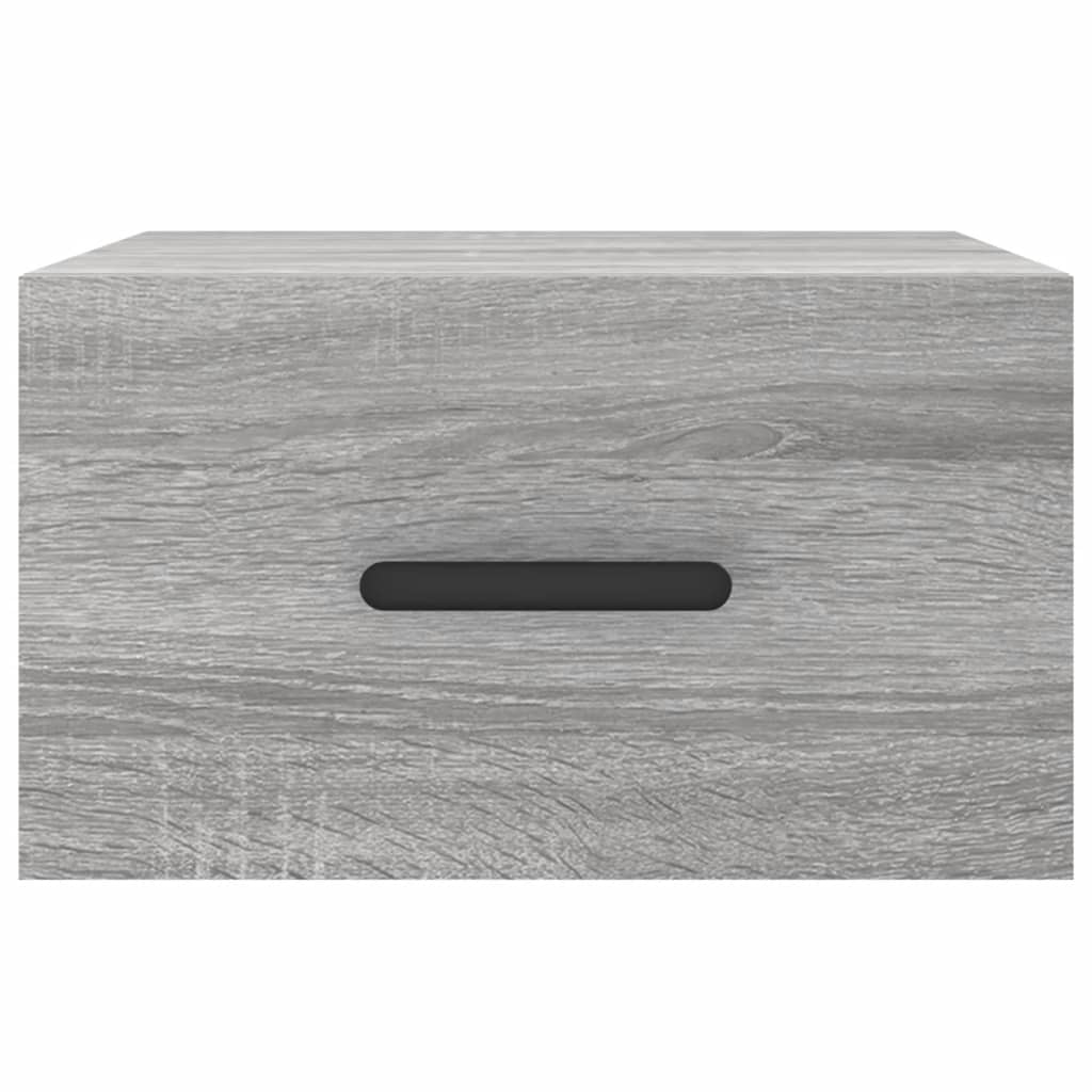 vidaXL Wall-mounted Bedside Cabinets 2 pcs Grey Sonoma 35x35x20 cm