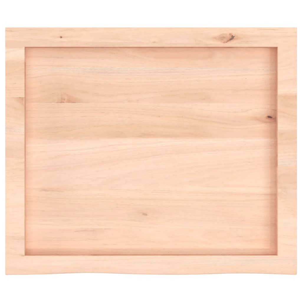 vidaXL Table Top 60x50x(2-6) cm Untreated Solid Wood Oak