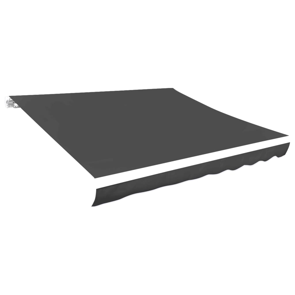 vidaXL Awning Top Sunshade Canvas Anthracite 400x300 cm