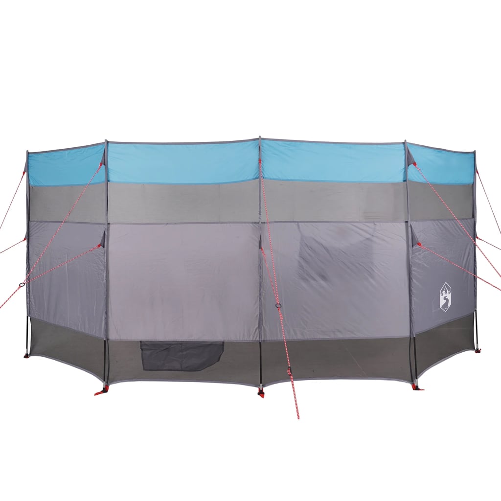 vidaXL Camping Windbreak Blue 366x152x152 cm Waterproof