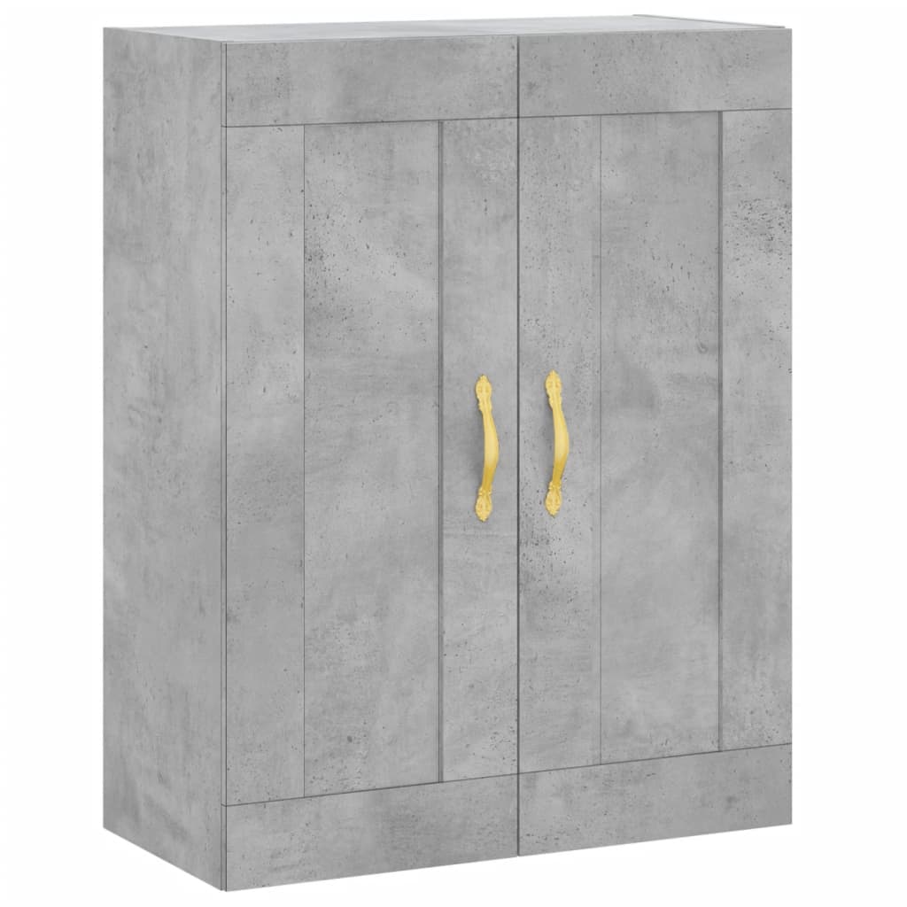 vidaXL Highboard Concrete Grey 69.5x34x180 cm Engineered Wood