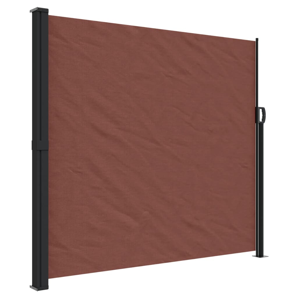 vidaXL Retractable Side Awning Brown 180x300 cm