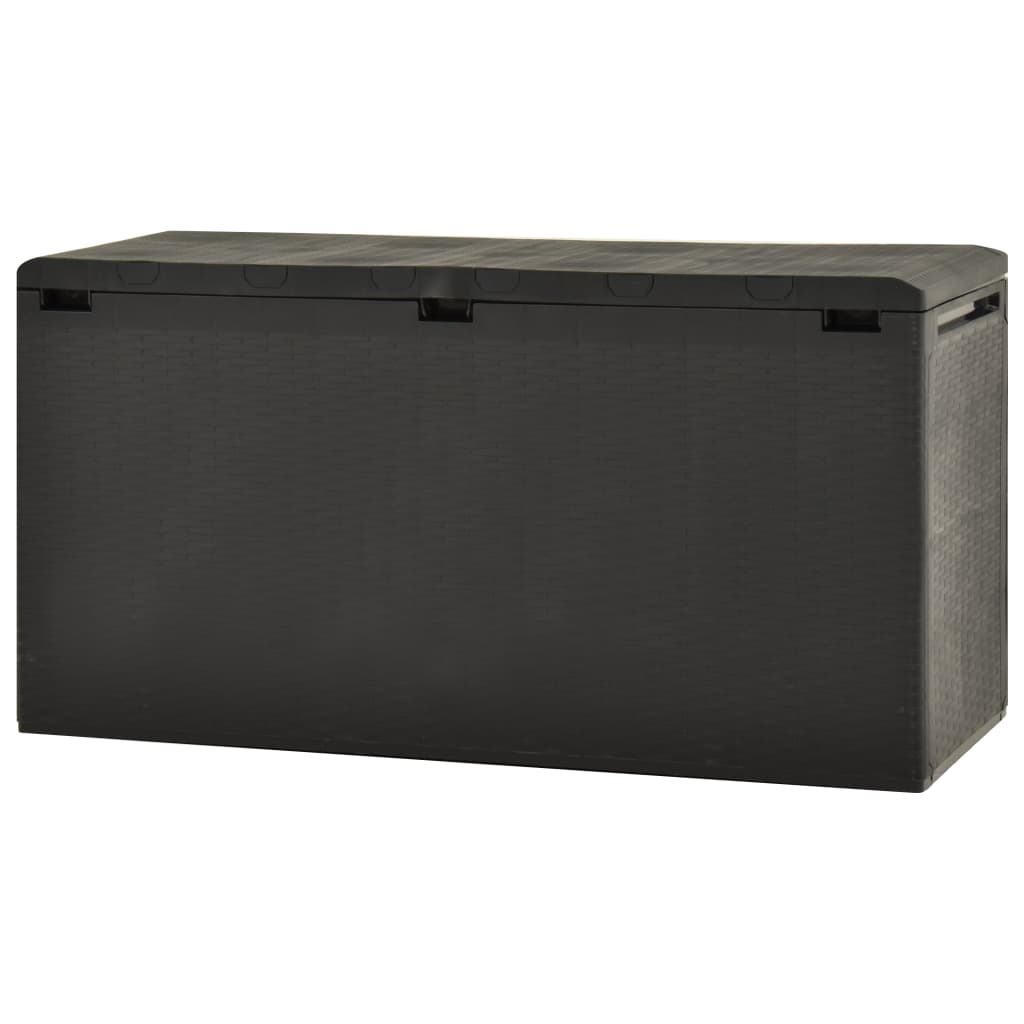 vidaXL Garden Storage Box Anthracite 114x47x60 cm