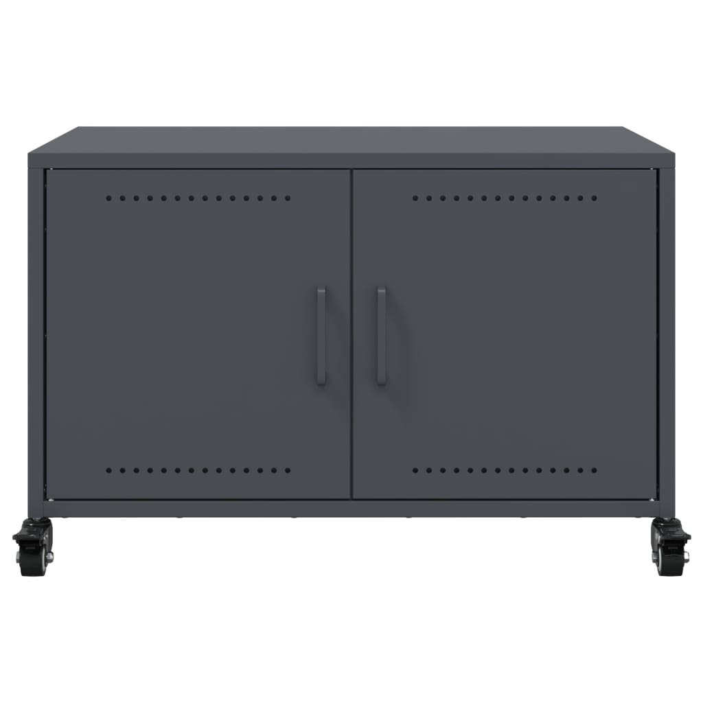 vidaXL TV Cabinet Anthracite 68x39x43.5 cm Steel