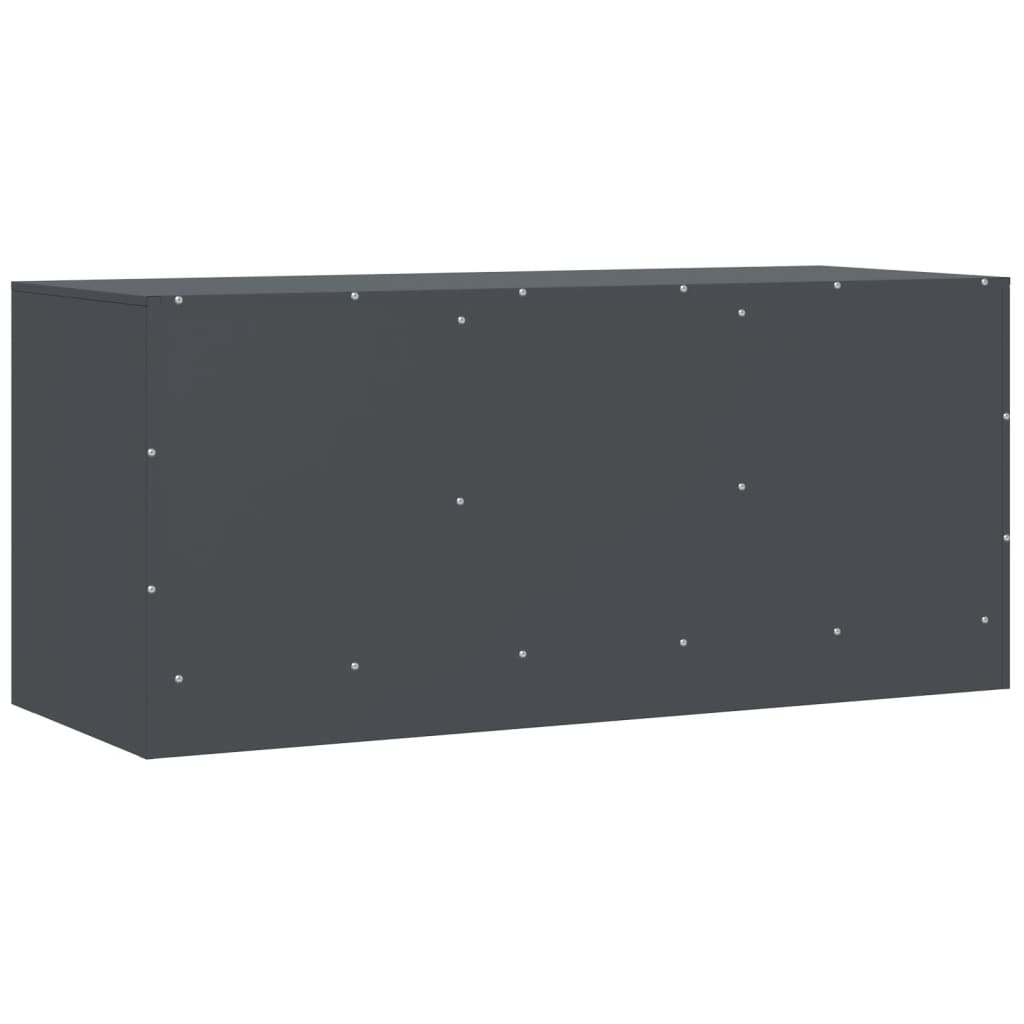 vidaXL TV Cabinet Anthracite 99x39x44 cm Steel