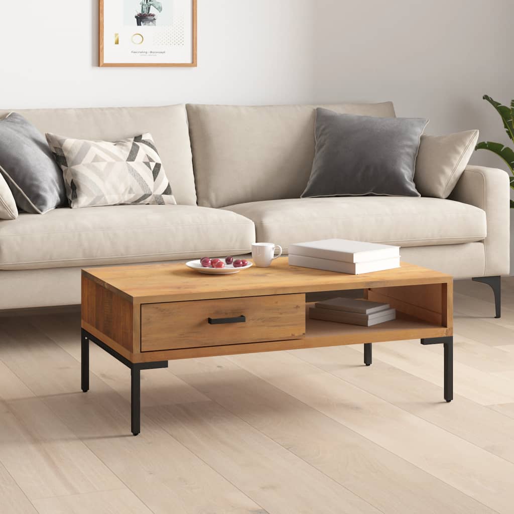 vidaXL Coffee Table 90x50x35 cm Solid Pinewood