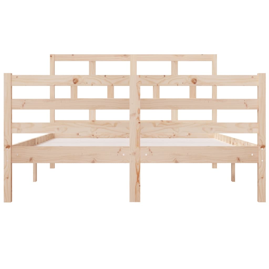 vidaXL Bed Frame without Mattress Double Solid Wood