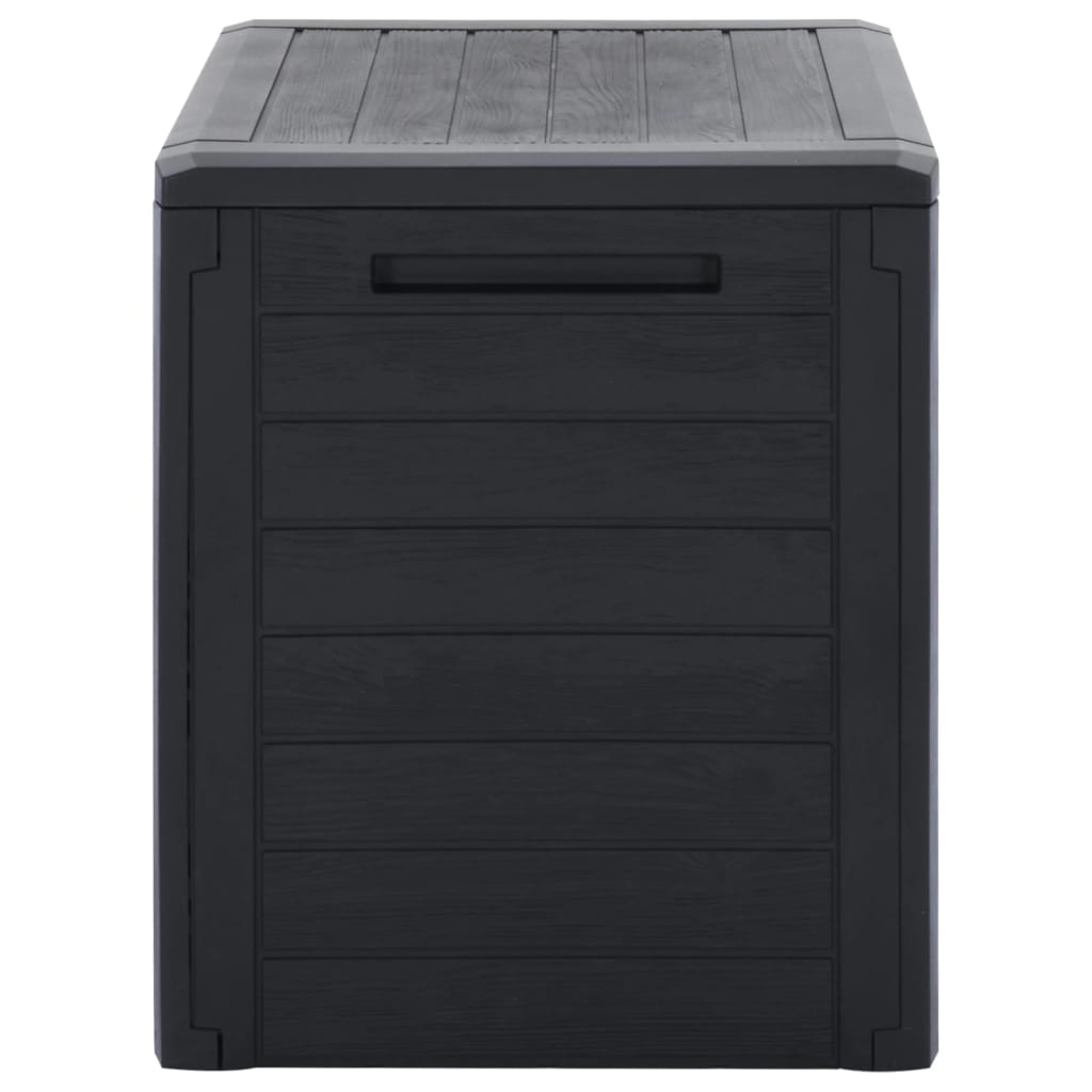 vidaXL Garden Storage Box Anthracite 58.5x46x55 cm Polypropylene