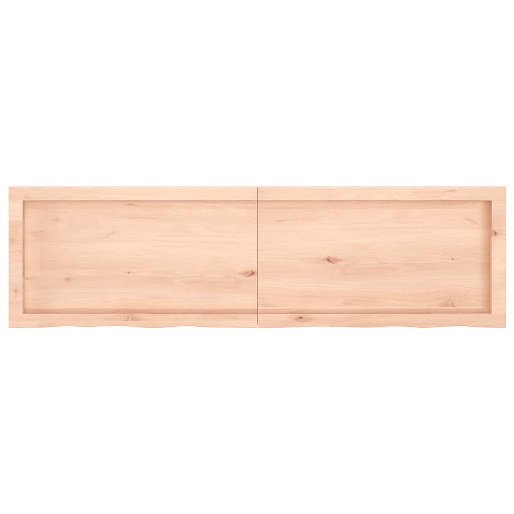 vidaXL Bathroom Countertop 140x40x(2-4) cm Untreated Solid Wood