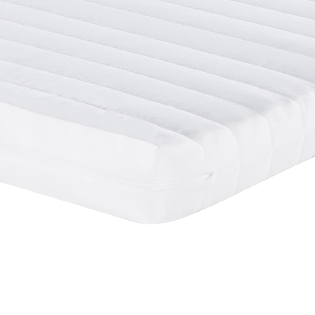 vidaXL Foam Mattress White 140x200 cm 7-Zone Hardness 20 ILD