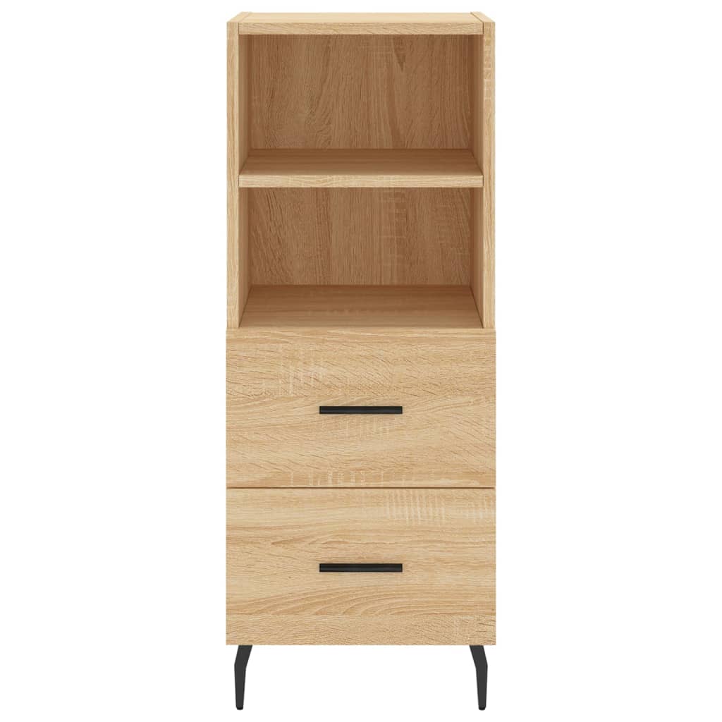 vidaXL Highboard Sonoma Oak 34.5x34x180 cm Engineered Wood