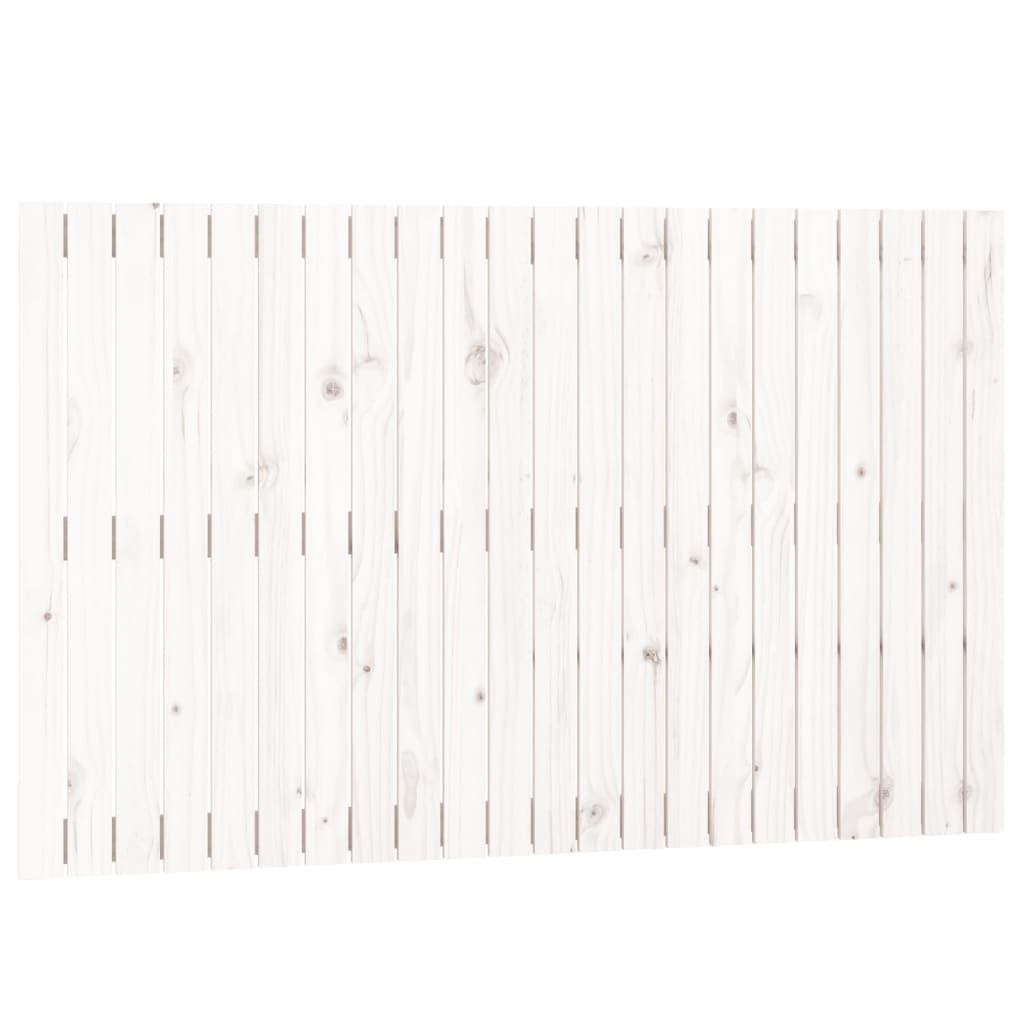 vidaXL Wall Headboard White 140x3x90 cm Solid Wood Pine