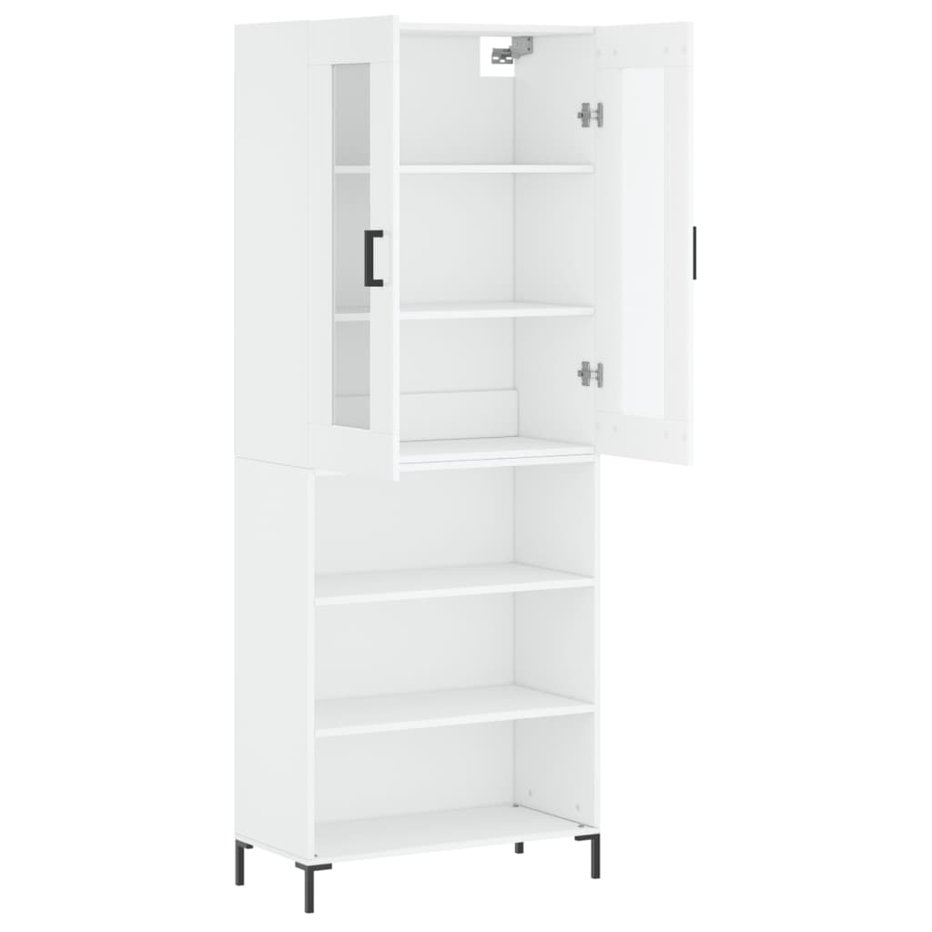 vidaXL Highboard White 69.5x34x180 cm Engineered Wood