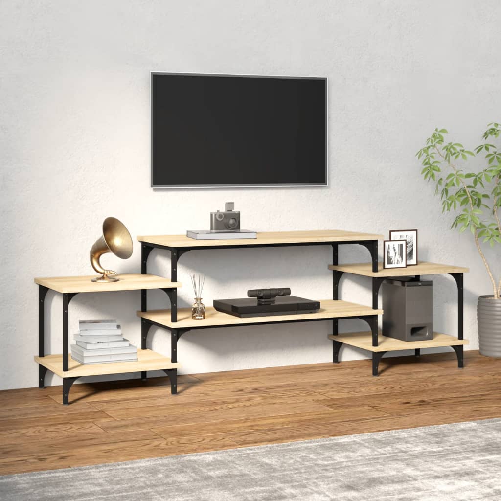 vidaXL TV Cabinet Sonoma Oak 157x35x52 cm Engineered Wood