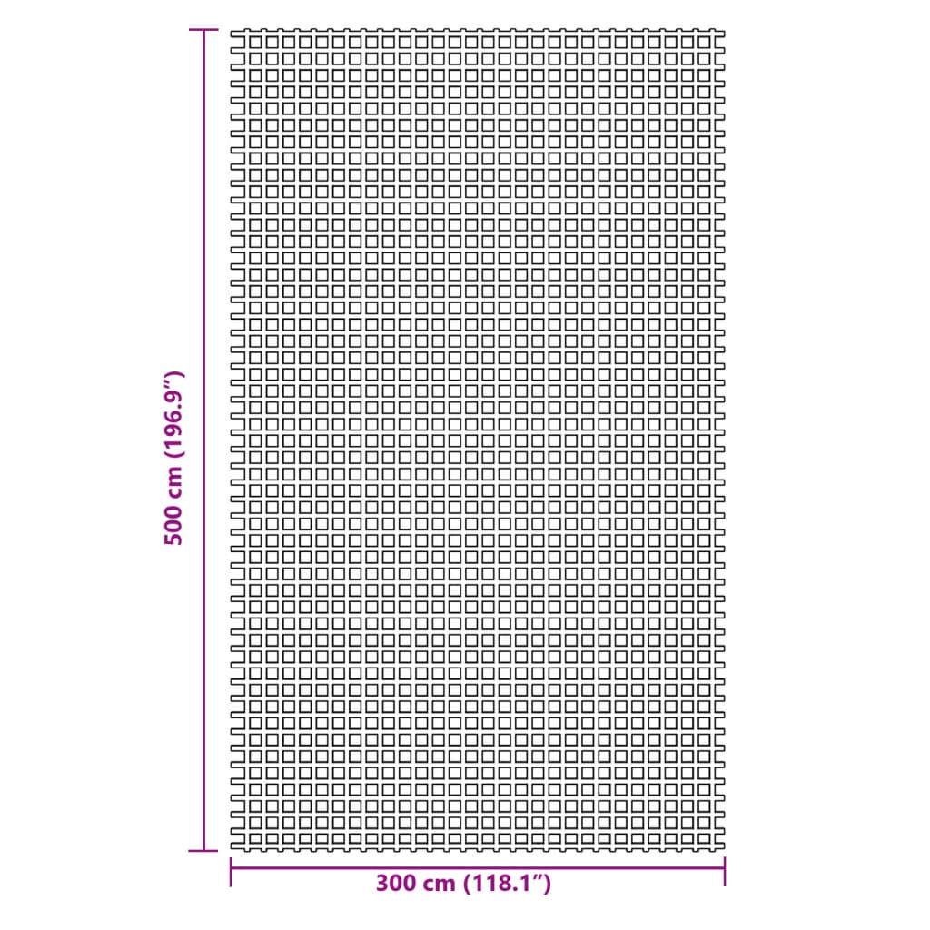 vidaXL Camping Floor Mat Green 5x3 m