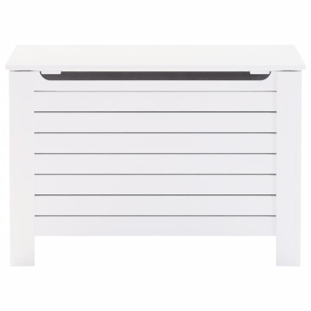 vidaXL Storage Box with Lid RANA White 100x49x54 cm Solid Wood Pine