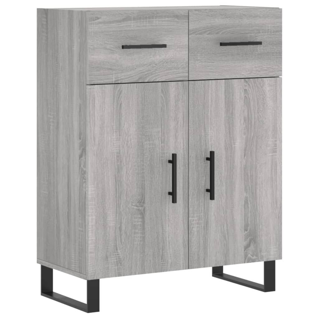 vidaXL Highboard Grey Sonoma 69.5x34x180 cm Engineered Wood