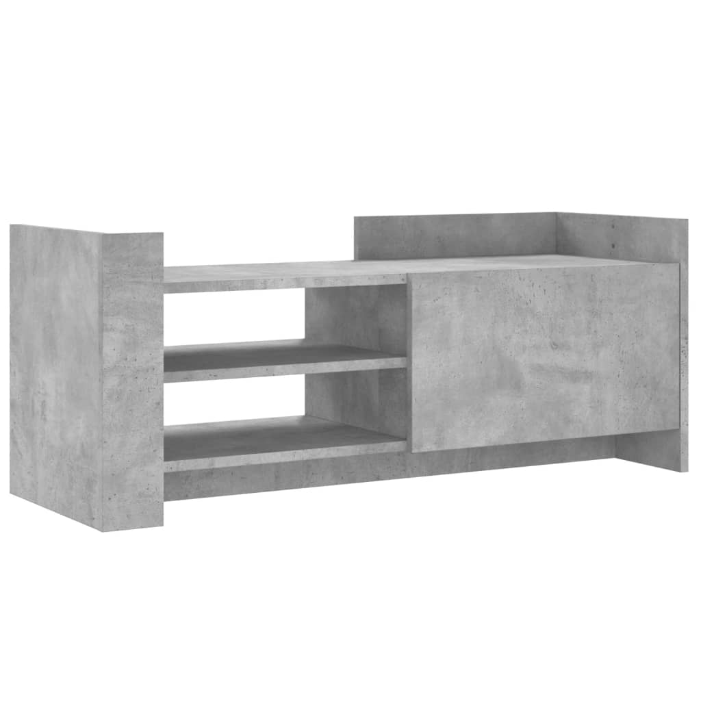 vidaXL TV Cabinet Concrete Grey 100x35x40 cm Engineered Wood