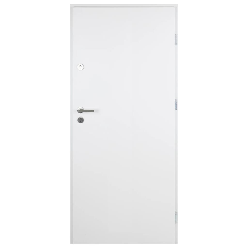 vidaXL Front Door White 100x200 cm Aluminium