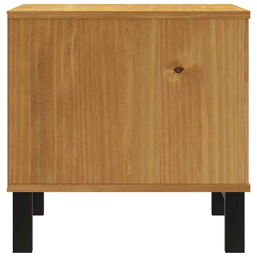 vidaXL Side Table FLAM 50x50x50 cm Solid Wood Pine