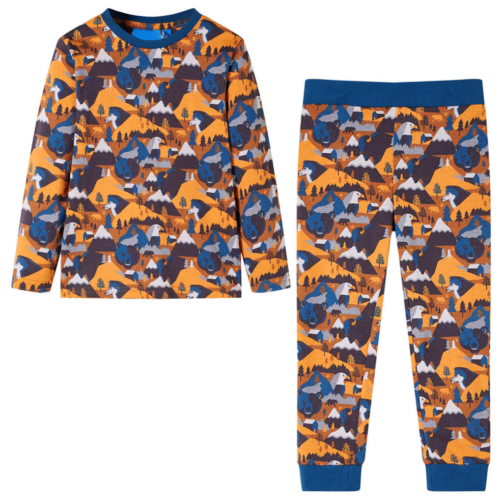 Kids' Pyjamas with Long Sleeves Cognac 104