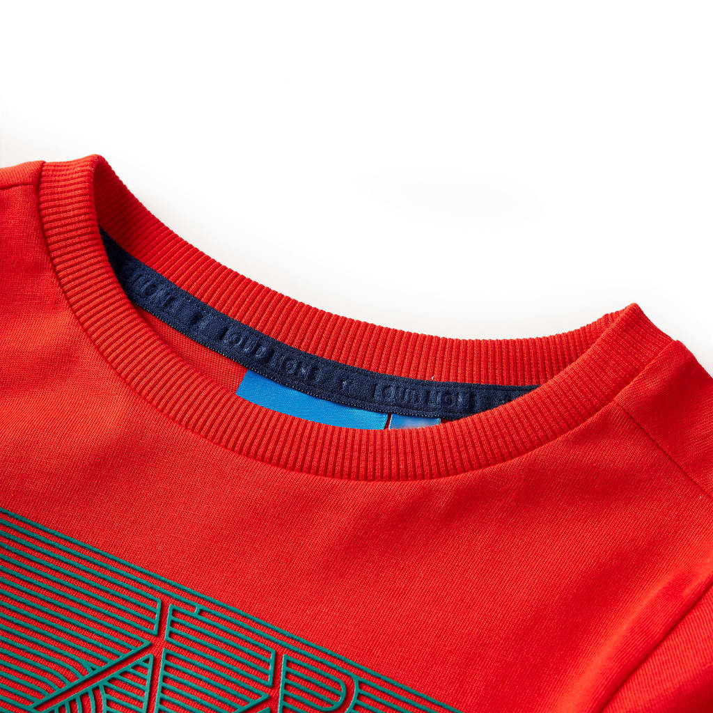 Kids' T-shirt with Long Sleeves Red 140