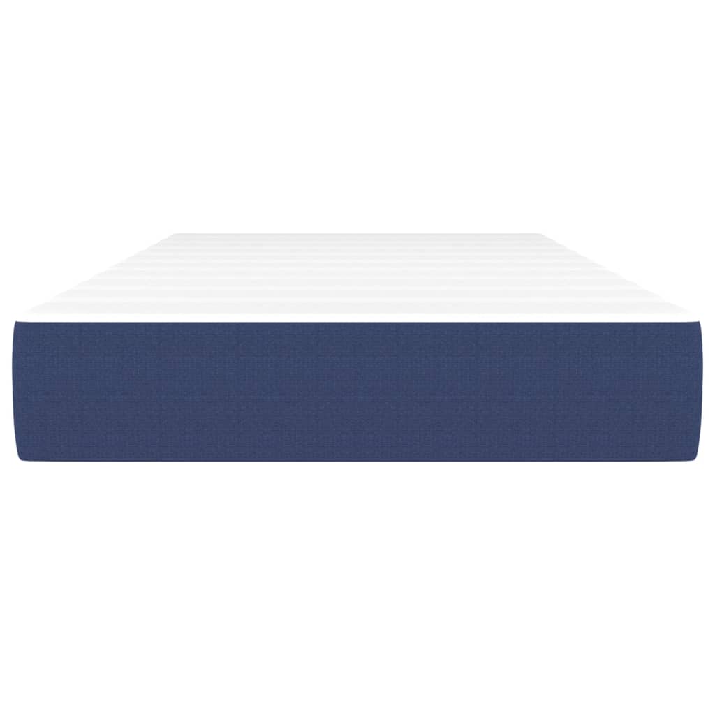 vidaXL Pocket Spring Bed Mattress Blue 90x190x20 cm Fabric