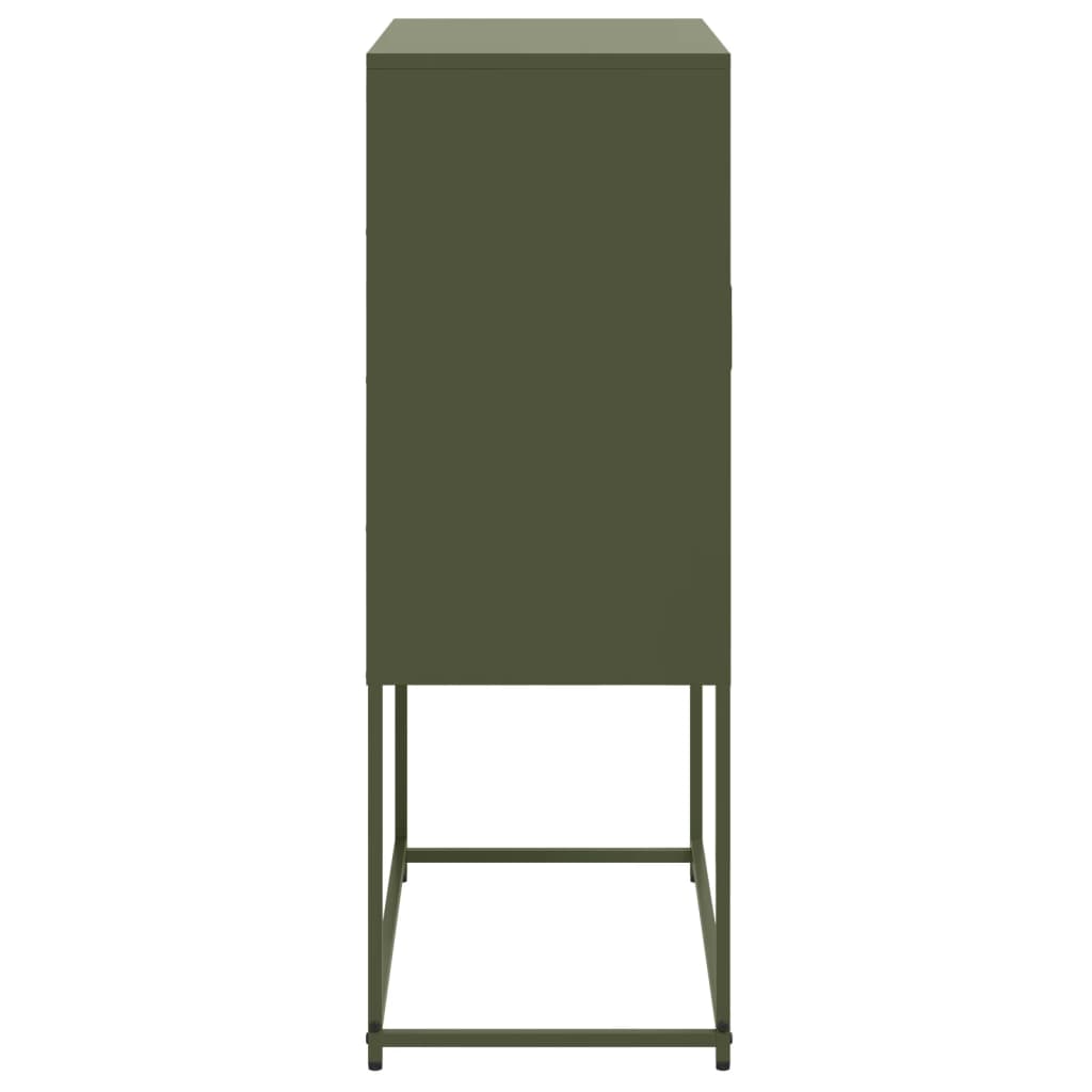 vidaXL TV Cabinet Olive Green 68x39x60.5 cm Steel