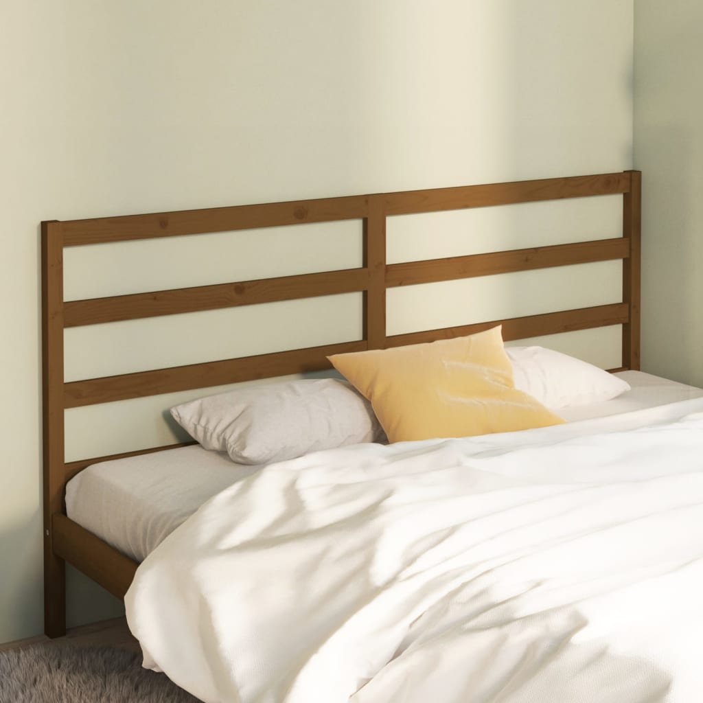 vidaXL Bed Headboard Honey Brown 186x4x100 cm Solid Wood Pine