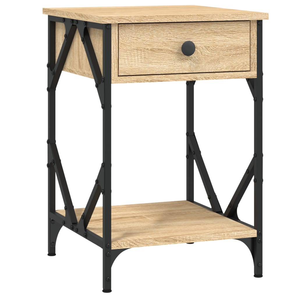 vidaXL Bedside Cabinet Sonoma Oak 40x42x60 cm Engineered Wood