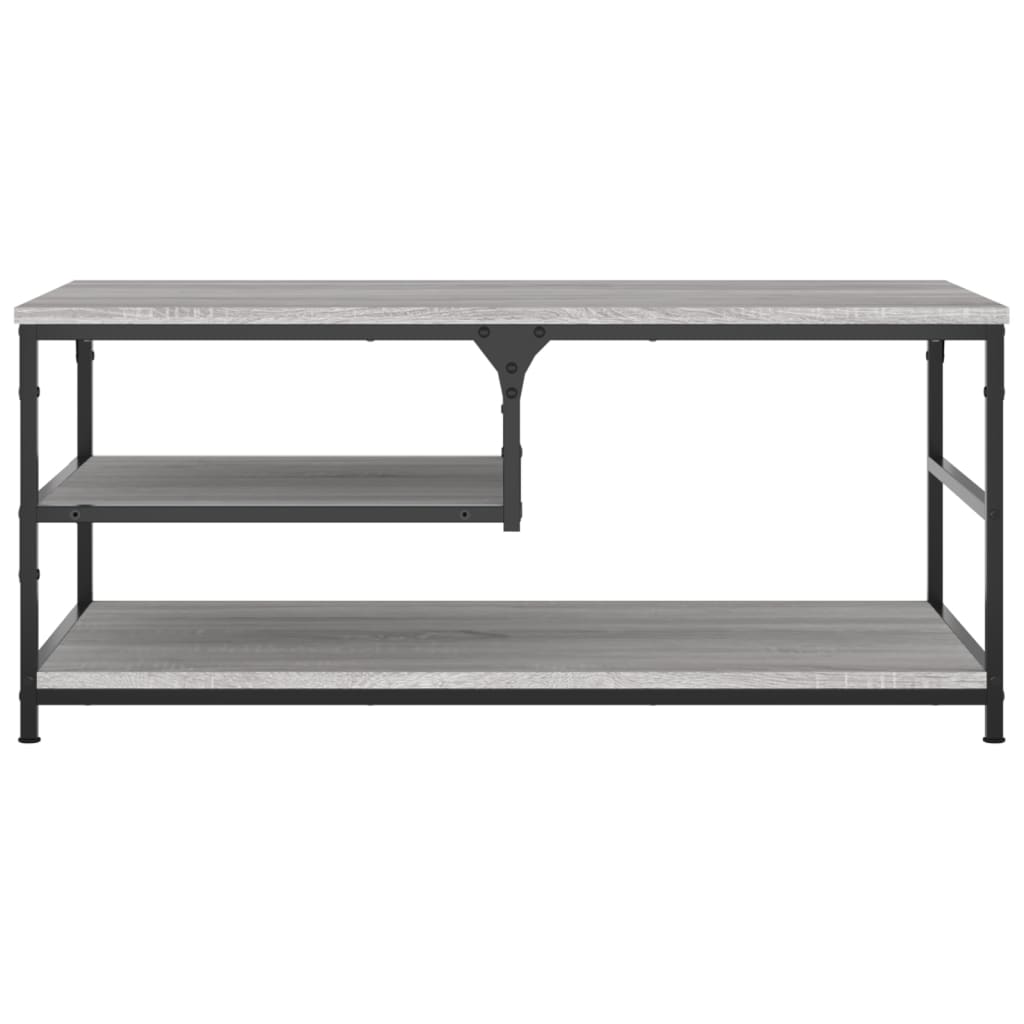 vidaXL Coffee Table Grey Sonoma 90x49x40 cm Engineered Wood