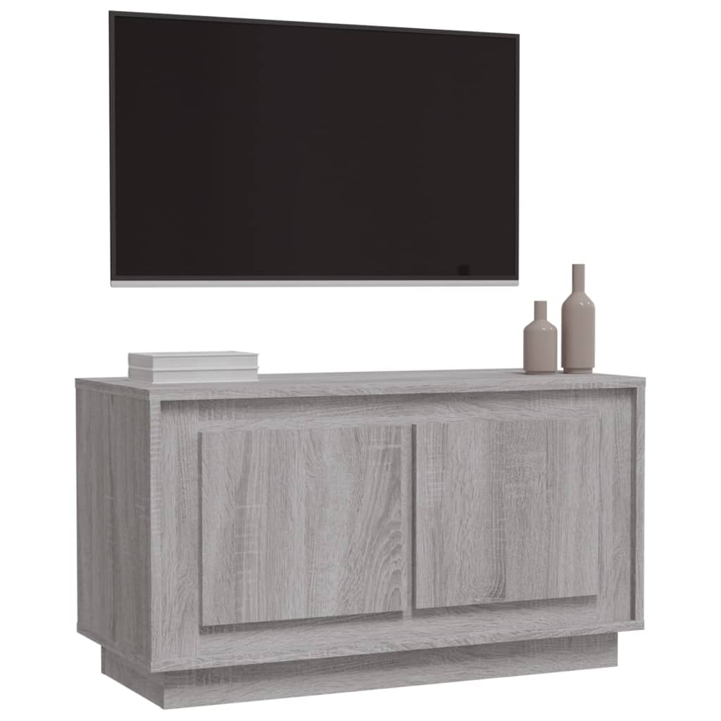 vidaXL TV Cabinet Grey Sonoma 80x35x45 cm Engineered Wood