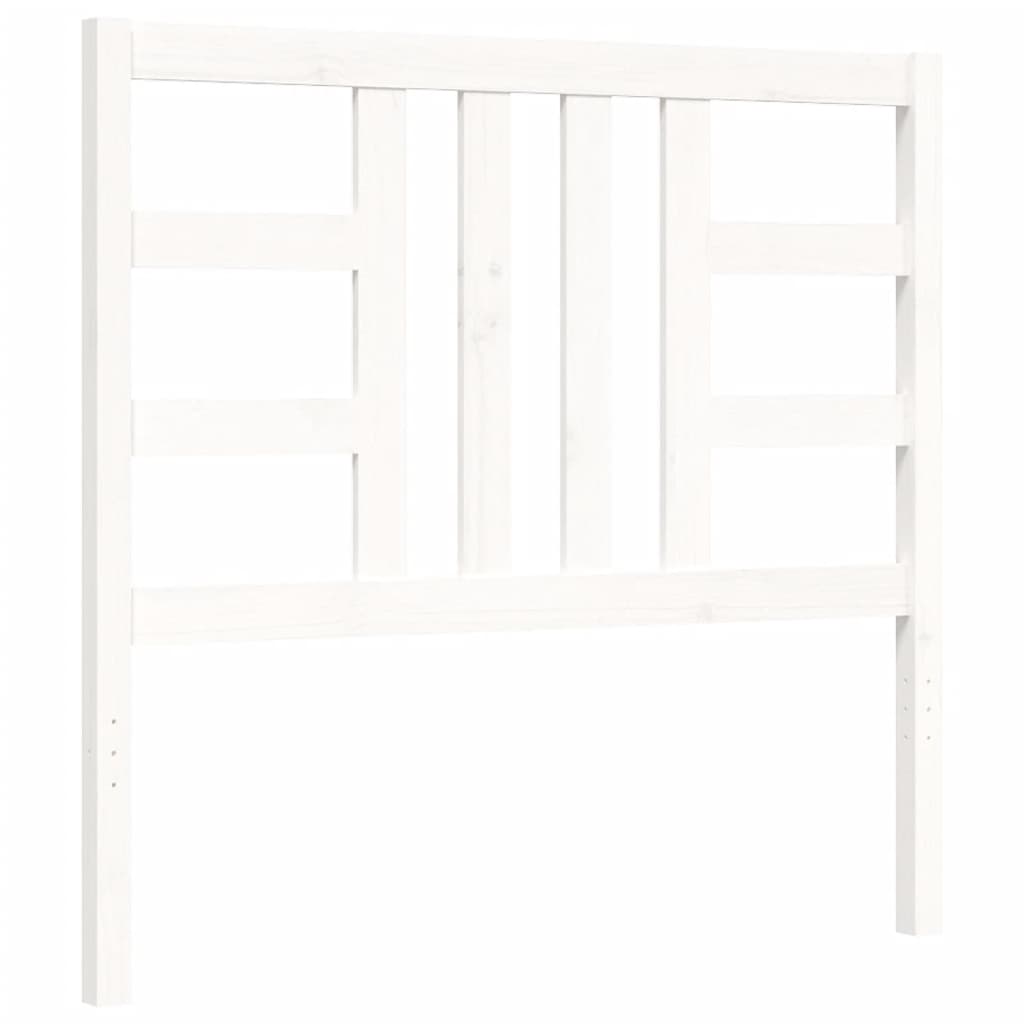 vidaXL Bed Frame without Mattress White 90x200 cm Solid Wood Pine