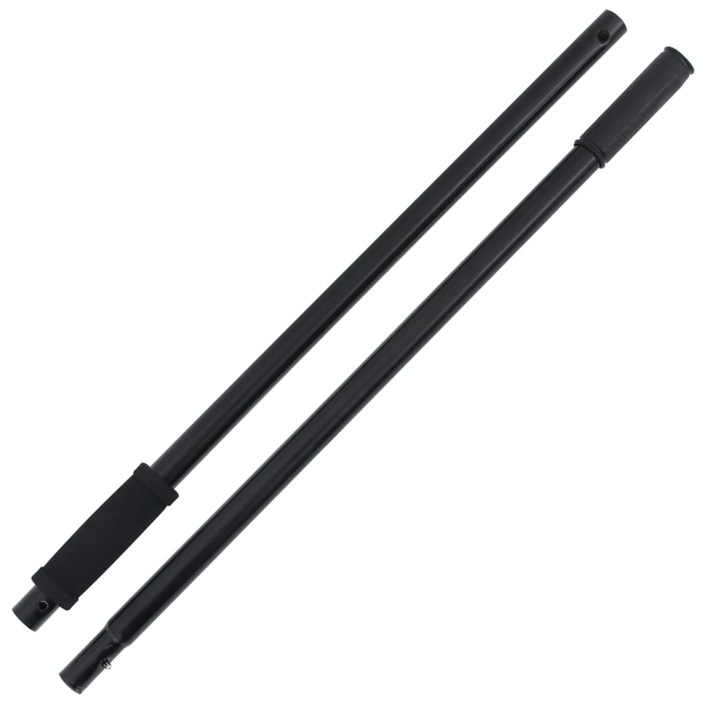 vidaXL Pitchfork Handle Ø3.5x127.5 cm Black Steel